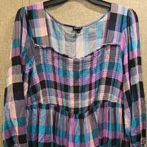Torrid Multicolor Plaid Women's Top